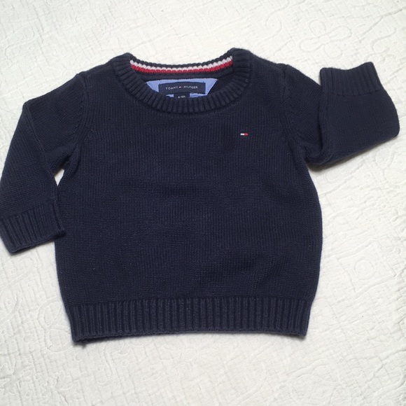 6-9m (4/$20) Navy Hilfiger Sweater - Picture 1 of 13